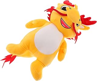BESTOYARD Dragão Brinquedo De Pelúcia Boneca De Pelúcia Decoração Amarela Animais De Pelúcia Enfeite De Ano Dragão Do Zodíaco Dragão De Pelúcia Estatueta Para Crianças Dragão De