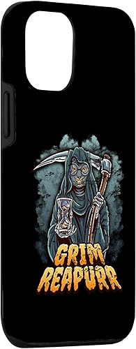 Miniatura 3 de iPhone 13 Grim Reapurr divertido disfraz de Halloween calabaza Parca gato caso