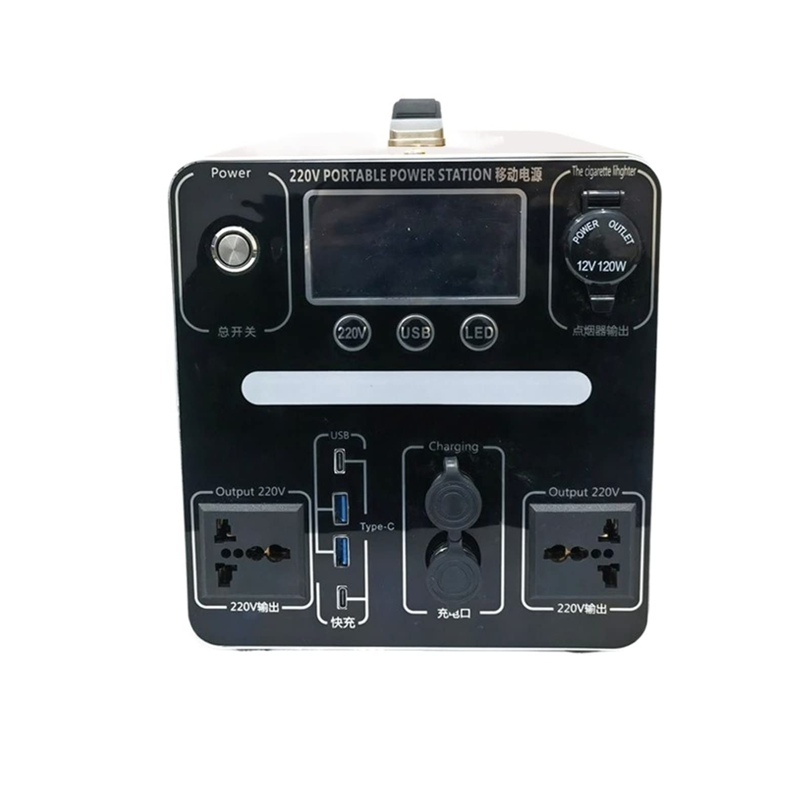 Centrale électrique Portable de Secours 800 W Générateur Solaire 1800 Wh Batterie PD60 W AC Alimentation de Secours pour Camping-Car extérieur (Couleur : 800 W 1200 Wh, Taille : 22