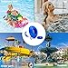 WWD POOL Chlorine Dispenser for Pool, Floating Mini Spa Chemical Dispenser Chlorine/Bromine Tablet Floater1 Inch Tablets Holder Idea for Spa Hot Tub Inflatable Pool [ Foldable ]