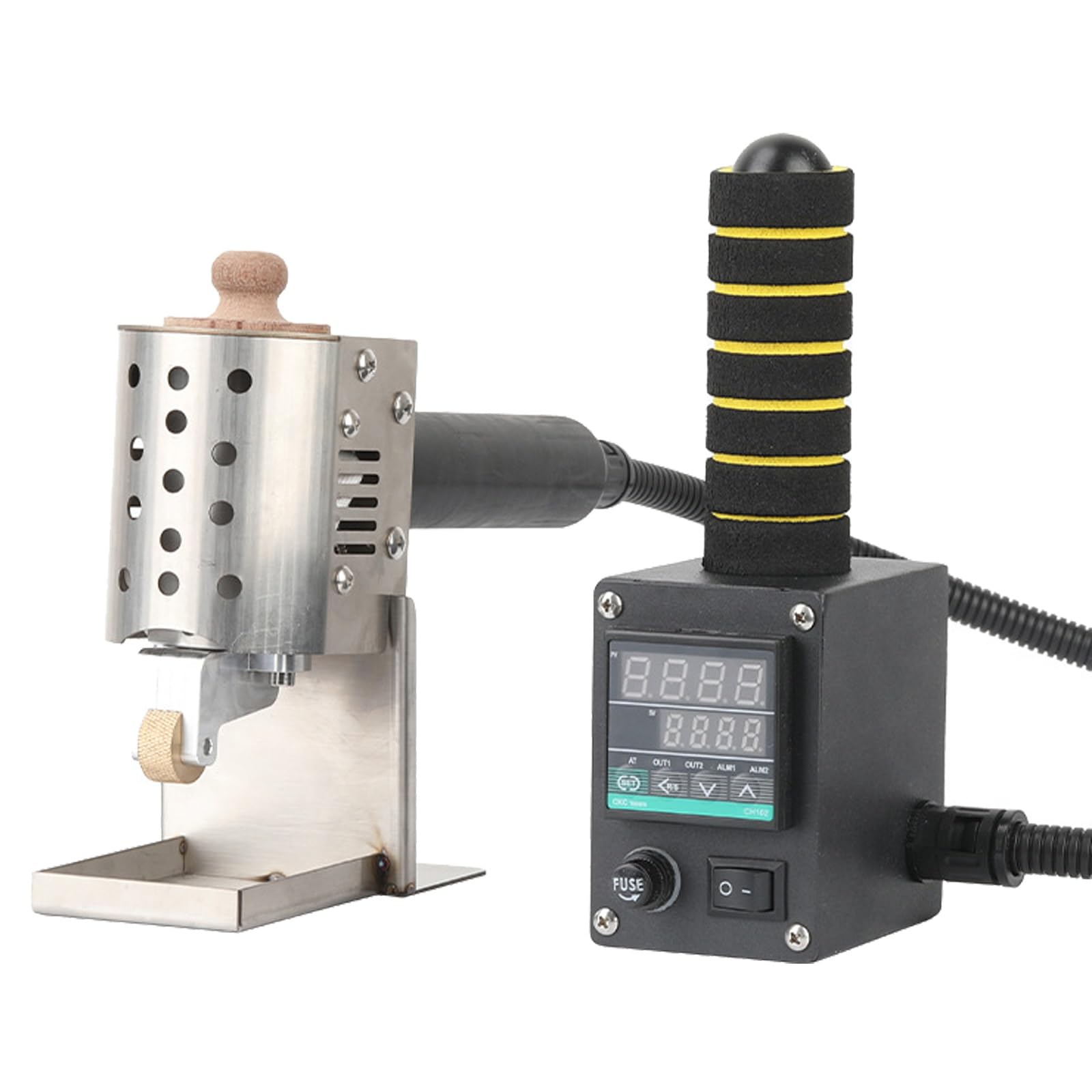 Maszyna do nakładania kleju na gorąco, ręczny dozownik kleju na gorąco o mocy 150 W, regulowana temperatura 50-300°C, aplikator kleju 50 ml/150 ml, do klejenia opakowań i wyrobów (50ml)