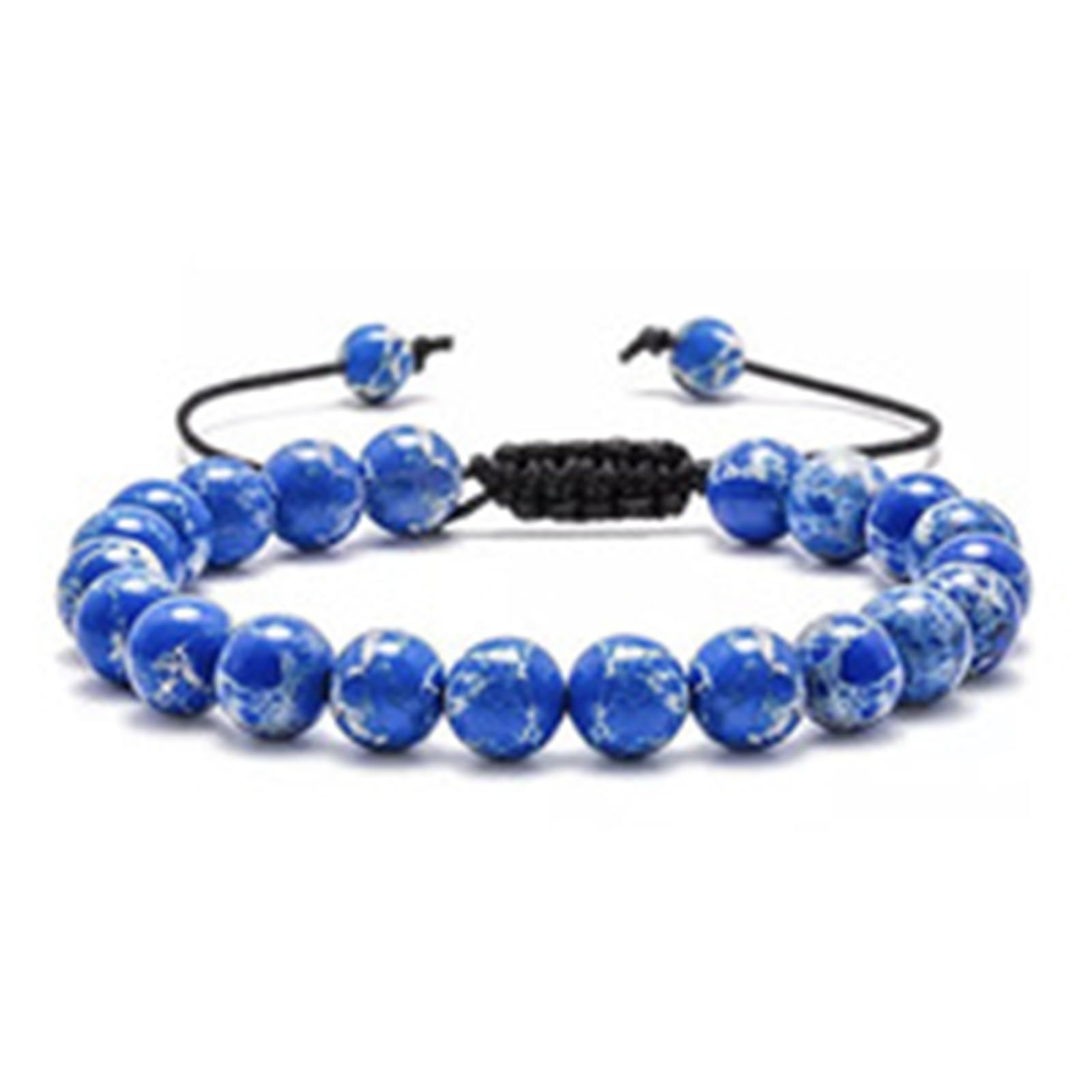 YCTTKDD Pulsera de energía de 7 Chakras - Lapislázuli Tejida a Mano y Cuentas de Ojo de Tigre, Cristales