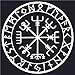 Viking Compass Asatru Rune Vegvisir Talisman Heathen Vinyl Decal Sticker Car Window Wall Macbook Notebook Laptop Sticker Decal