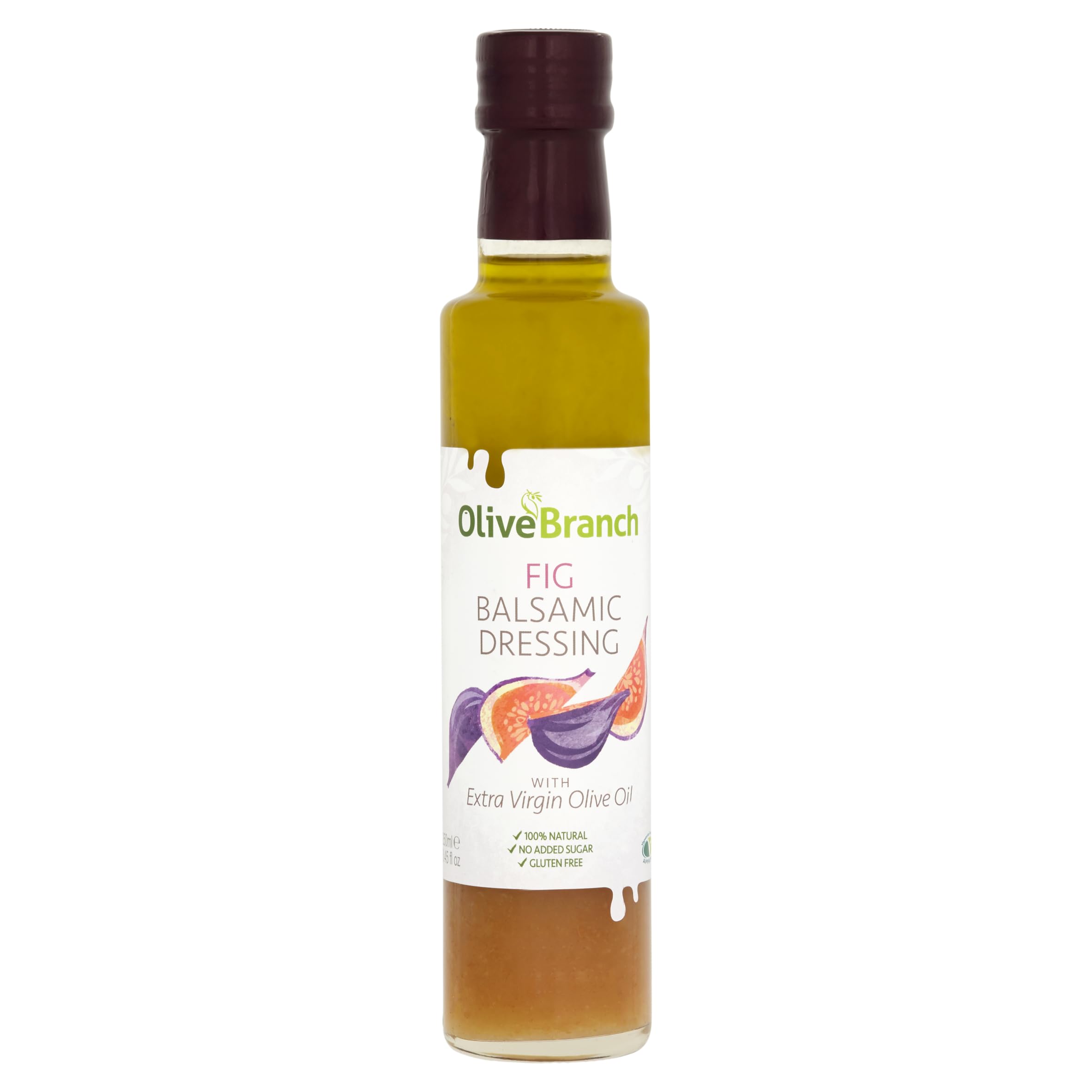 Olive Branch Fig Balsamic Dressing - Vegan Friendly, No Added Sugar, 250 ml, Purple