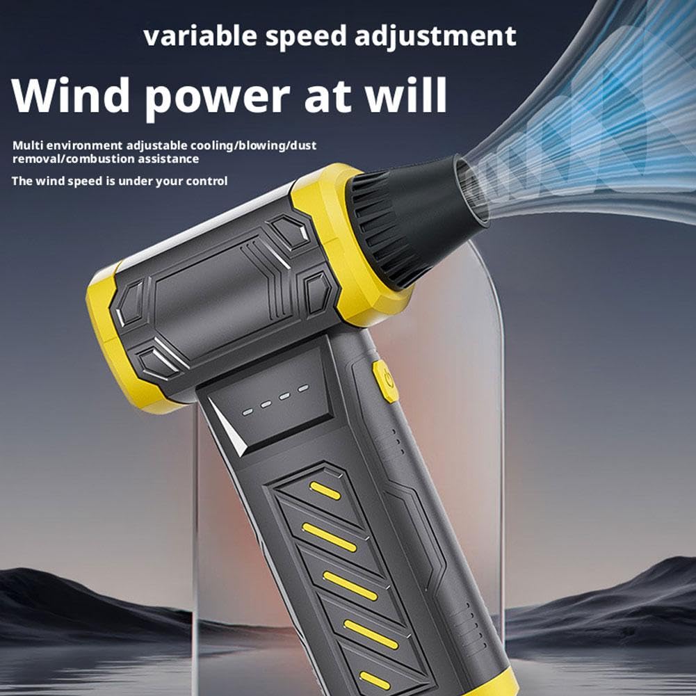 Mini turbo, spazzaneve portatile da 130.000 giri/min, a 3 velocità, portatile, con kit di aspirazione per asciugatura, rimozione S-now, pulizia