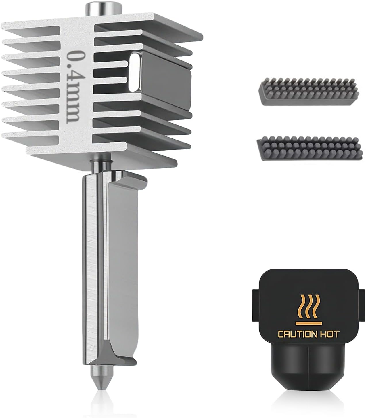 A1/A1 Mini Upgrade Hotend Kit, Quickly Replace the High-Temperature, High-Speed 0.4mm Stainless Steel Nozzle, with A Silicone Cover, Compatible with Bambu Lab 3D Printers