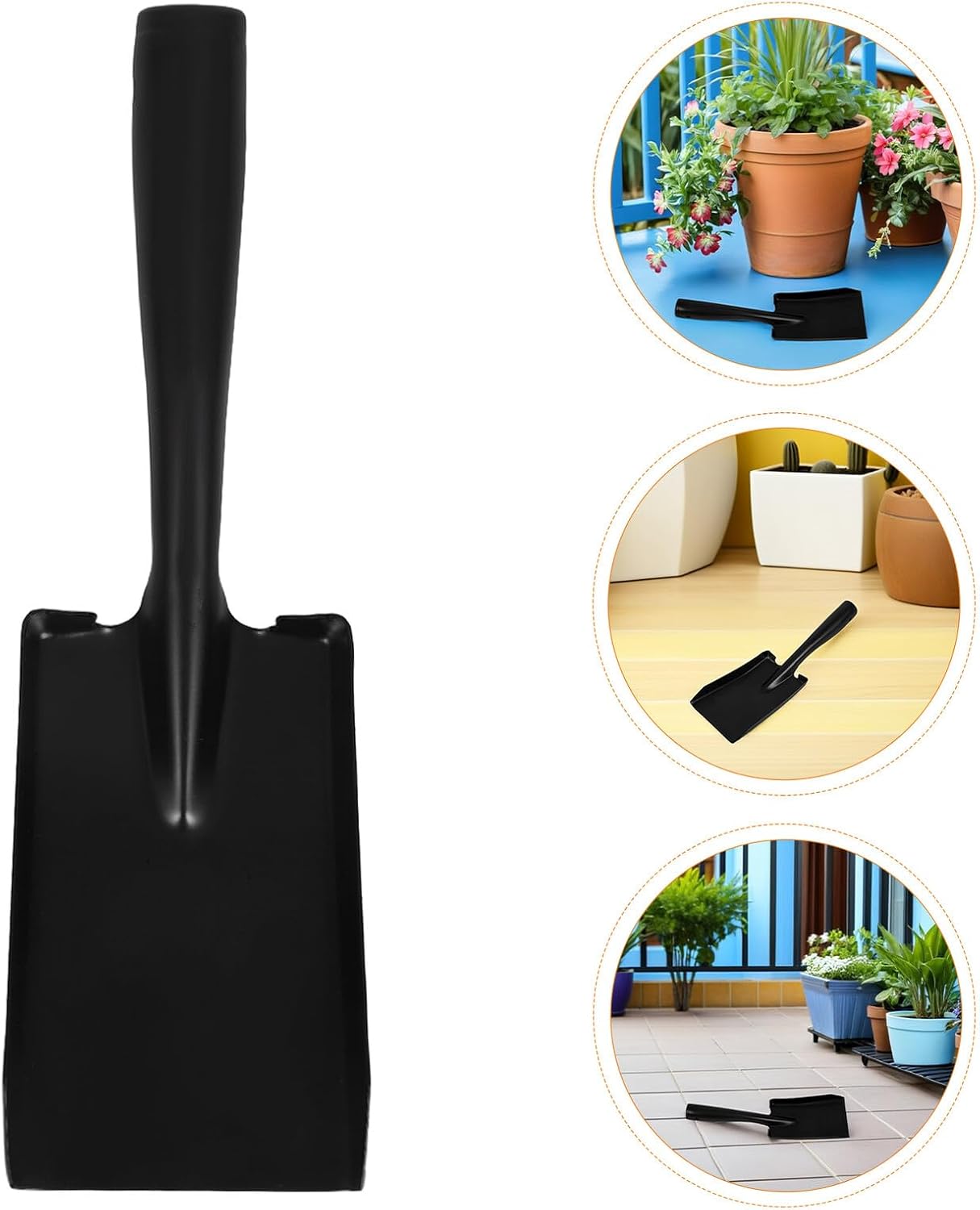 KICHOUSE 2pcs Fireplace Ash Shovel and Coal Hand Scoop, Manganese Steel Garden Shovel Tools for Outdoor Fire Pit and Indoor Wood Burning Stove Use