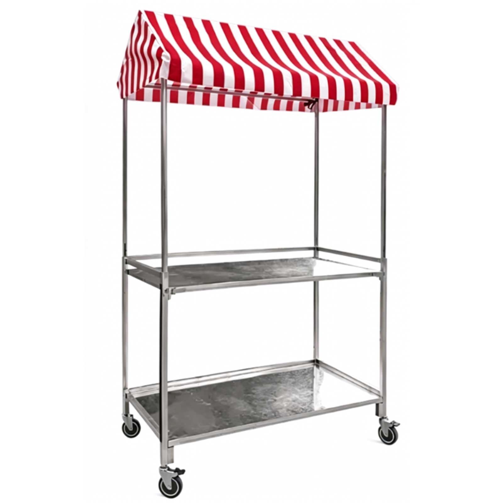 Carro plegable con toldo y ruedas resistentes para camping y playa