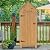 MCombo Outdoor Storage Cabinet with Shelves, Wooden Outside Storage Shed with Floor, Garden Tool Shed for Patio Yard Lawn, 0770 (Natural)