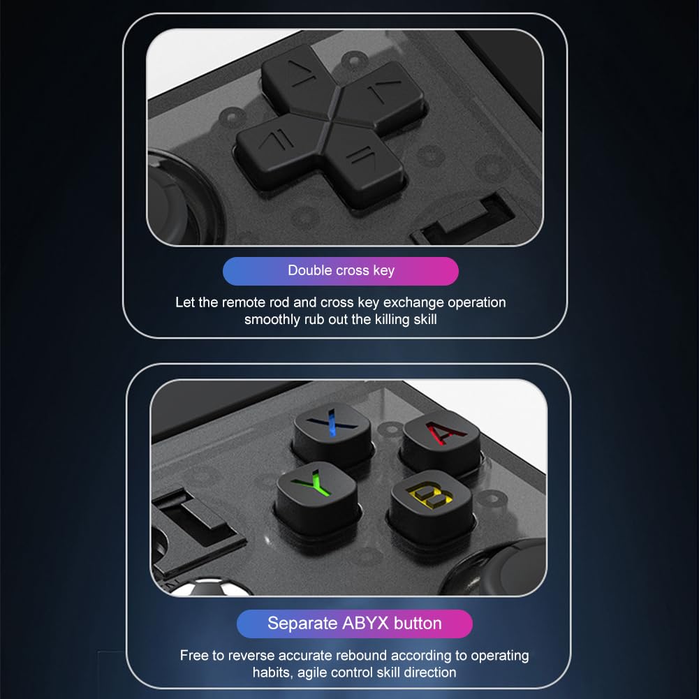 LYEAA R36MAX Console di gioco portatile retrò, console retrò da 4,0 pollici, giochi retrò in 1 console di gioco con sistema Linux open source, console di gioco portatile a batteria da 4000Ma