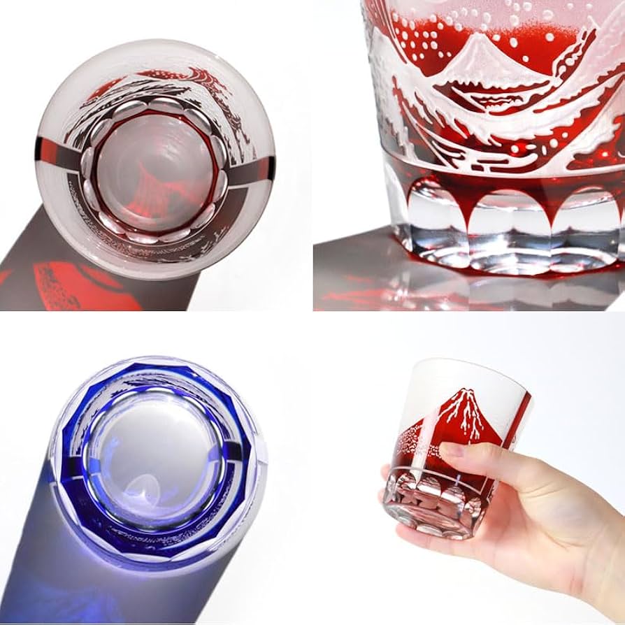 y*i様 【新品・未使用】切子格子 KOSHI ペアグラス（赤・青） y*i様 【新品・未使用】切子格子 KOSHI ペアグラス（赤・青）