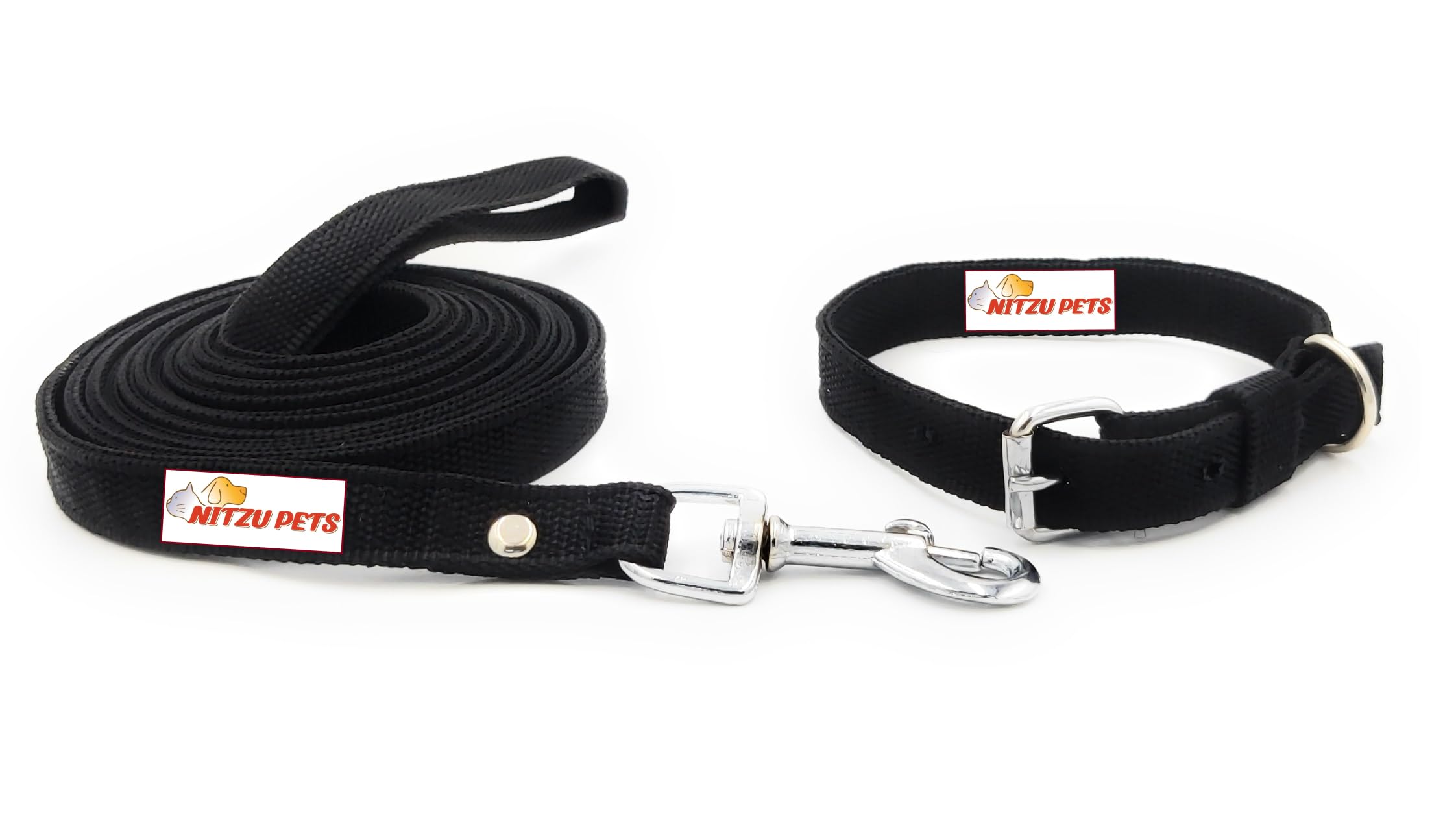 NITZU PETS Dog Belt Combo of Dog Collar with Dog Leash Specially for Small Breeds Dog Collar Leash Neck Collar Belt Dog Belt Combo of Nylon (Large (Neck Size 44-58 cm), Blue) (B0C9JFJZX7) Amazon Price History, Amazon Price Tracker