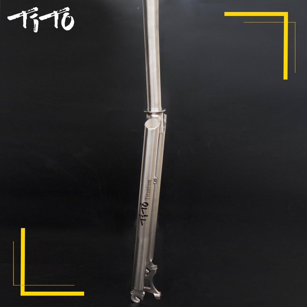 Gr.9 MTB Titanium Bike Front Fork Square Shoulder with 26" 27.5" 29" Wheels