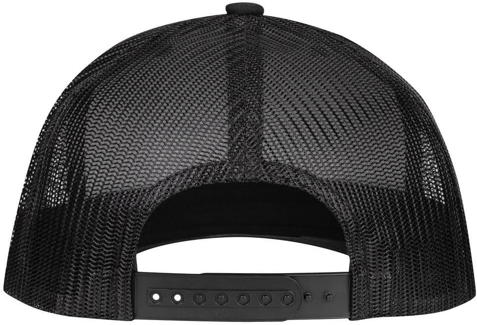 Lazy J Ranch Wear Black Elevation Mid Profile Trucker Hat - Adjustable Unisex Western Hat - Country Hats for Men and Women - Lazy J Ranch Hats