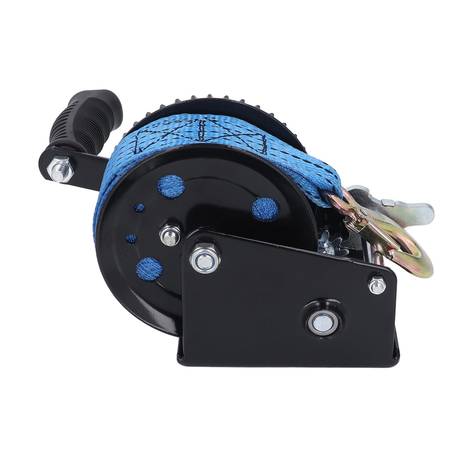 Generic Cabrestante Manual Cabrestante de Manivela Ergonómico de 1200 Libras con Correa de 26 Pies para Levantar y Tirar Cargas Pesadas Al Aire Libre