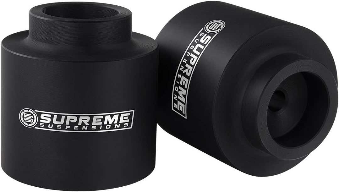 Supreme Suspensions - 3" Rear Leveling Kit for 2009-2020 Dodge Ram 1500 2WD 4WD - High-Density Delrin Coil Spring Lift Spacers - Mystery Box Included with Purchase