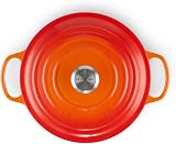 Le Creuset Signature Enamelled Cast Iron Round Casserole Dish With Lid, 26 cm, 5.3 Litre, Volcanic, 21177260902430 - 2