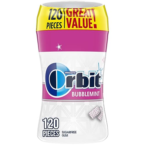 Miniatura 10 de Orbit Tazas de goma de burbujas burbuja menta botella de 55 piezas 4-cuenta