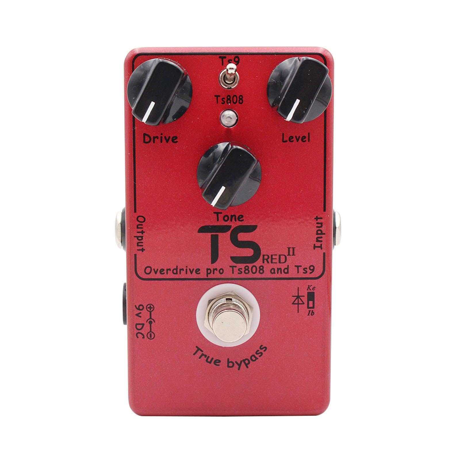 SECRET DESIRE Overdrive Pedal Effects Pedal Compact Guitar Pedals for Bass Electric Guitar Red