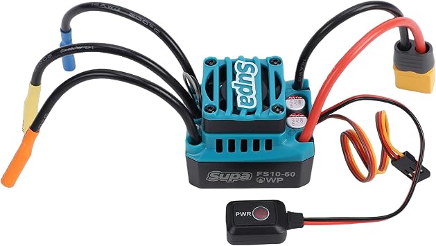 SKYRC FuriaX Supa 60A Brushless ESC 2-3S LiPo 6-9S NiMH Electronic Speed Controller with Wireless App Programming Aluminum Cooling for 1/10 RC Car Truck Crawler Buggy