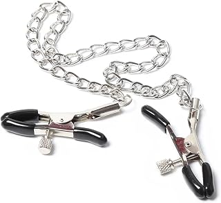 Pinzas De Metal Para Pezones Con Cadena,Juguetes Sexuales Para Adultos,Juegos Para Mujeres,Fetiches,Estimulación De Labios Vaginales,Productos Eróticos De Bondage Bdsm,Color Rosa,Talla Únic