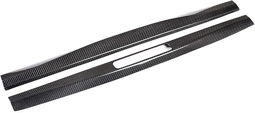 Miniatura 6 de CHEYA Protector de umbral de umbral de puerta de automóvil de fibra de carbono real, 2 piezas para Porsche 718 911 Macan 2016 2017 2018 2019