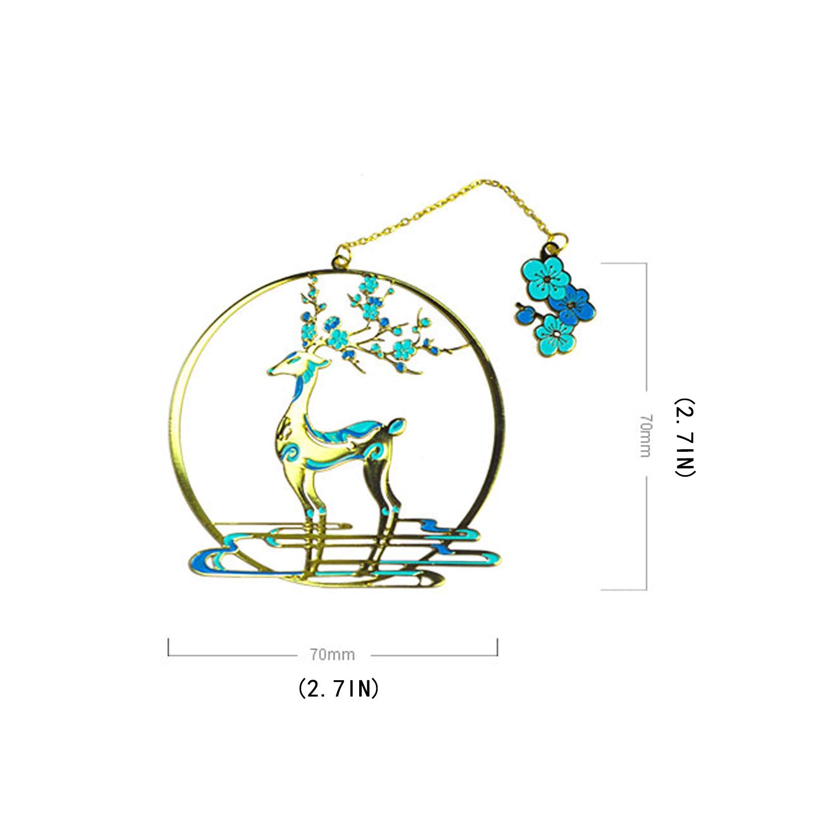 Signets Métal Creative Signets, Main Signet, Signets, sont des Cadeaux Uniques for Les Enfants, Les étudiants, Les Enseignants et Amis à Lire. Signets pour Livre (Color : A)