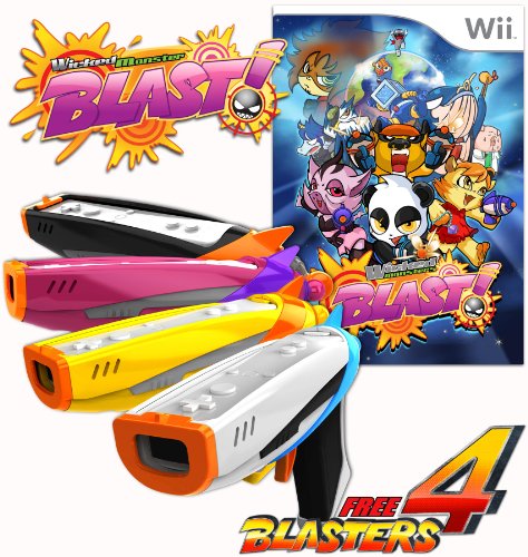 Image of Wicked Monster Blast Bundle with 4 Blasters - Nintendo Wii