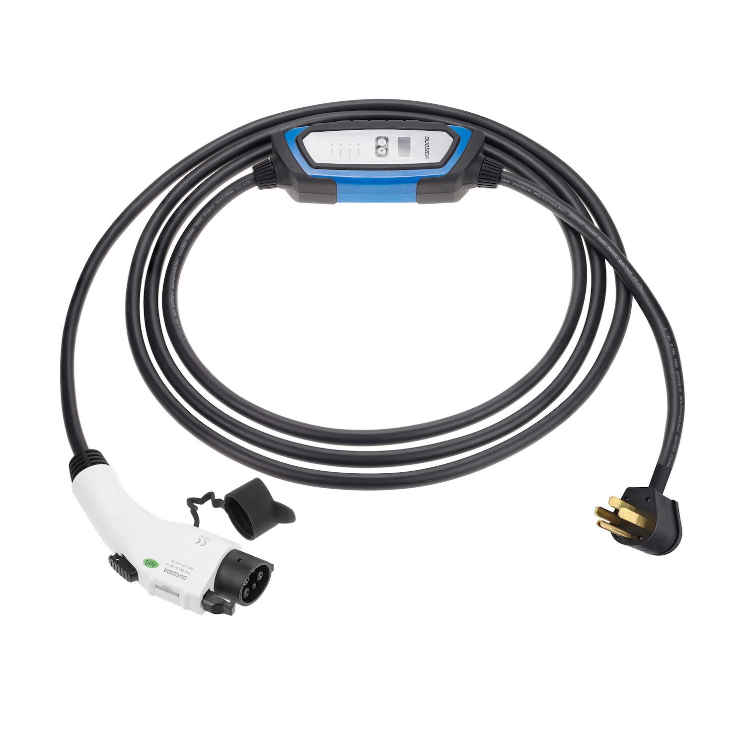 Buy Duosida Level 2 EVSE Portable Electric Vehicle Charger 32A EV Cable 