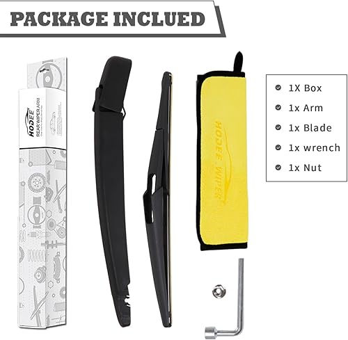 Miniatura 6 de Juego de tuercas de repuesto para limpiaparabrisas trasero para Mercedes-Benz R320 2007-2009, R350 2006-2012, R500 2006-2007, conjunto de accesorios