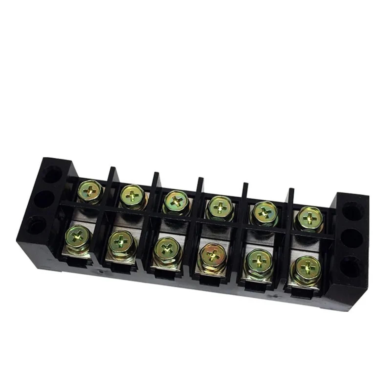 Borniers TBC-6006 TB-606 60 A/6P 600 V, connexion à double rangée, bornes en cuivre avec 12 vis 0,5-10 mm²