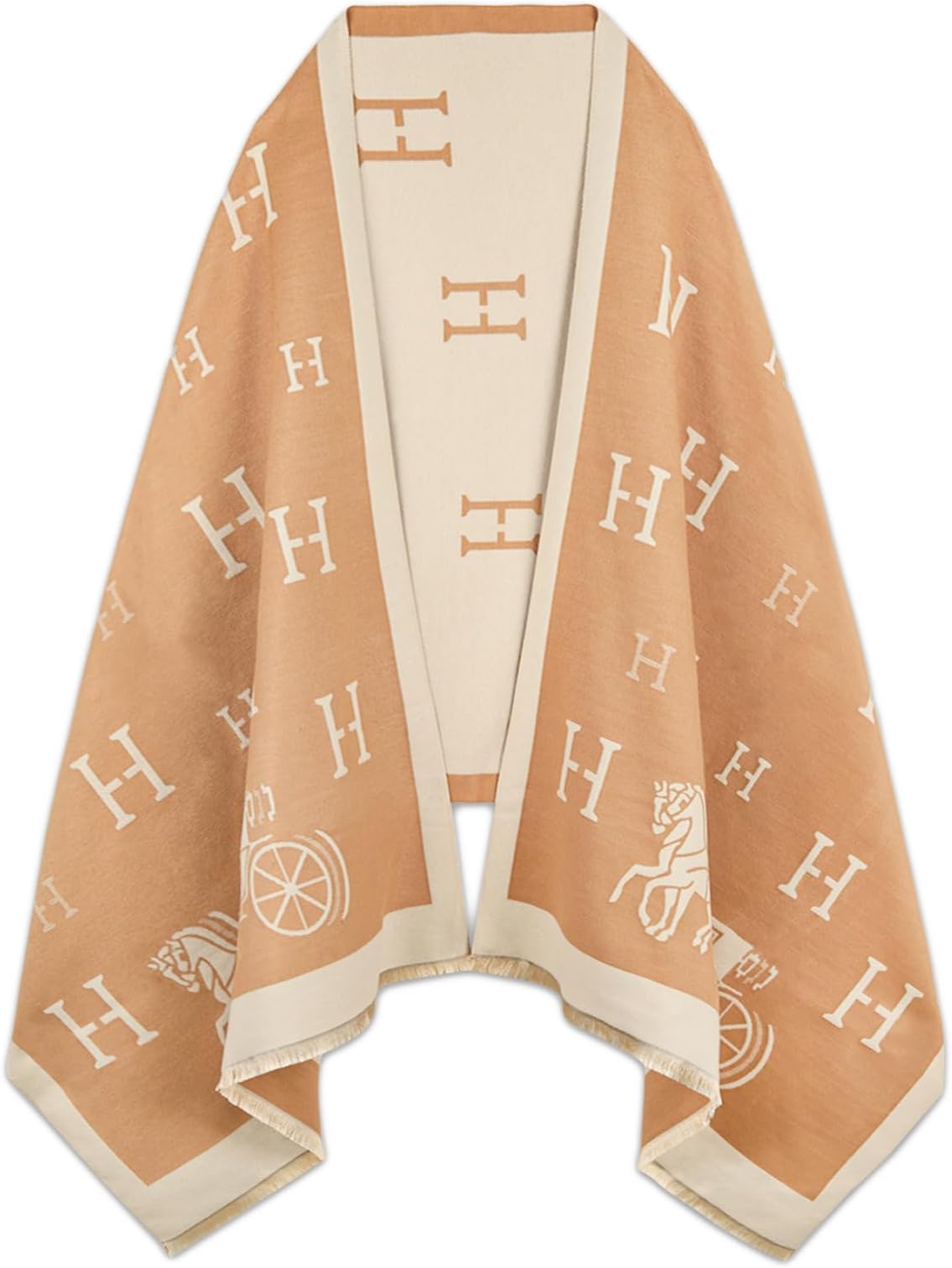 Scarfs for Women Pashmina Silky Shawl Wrap for Evening Dressing Blanket Open Front Poncho Cape