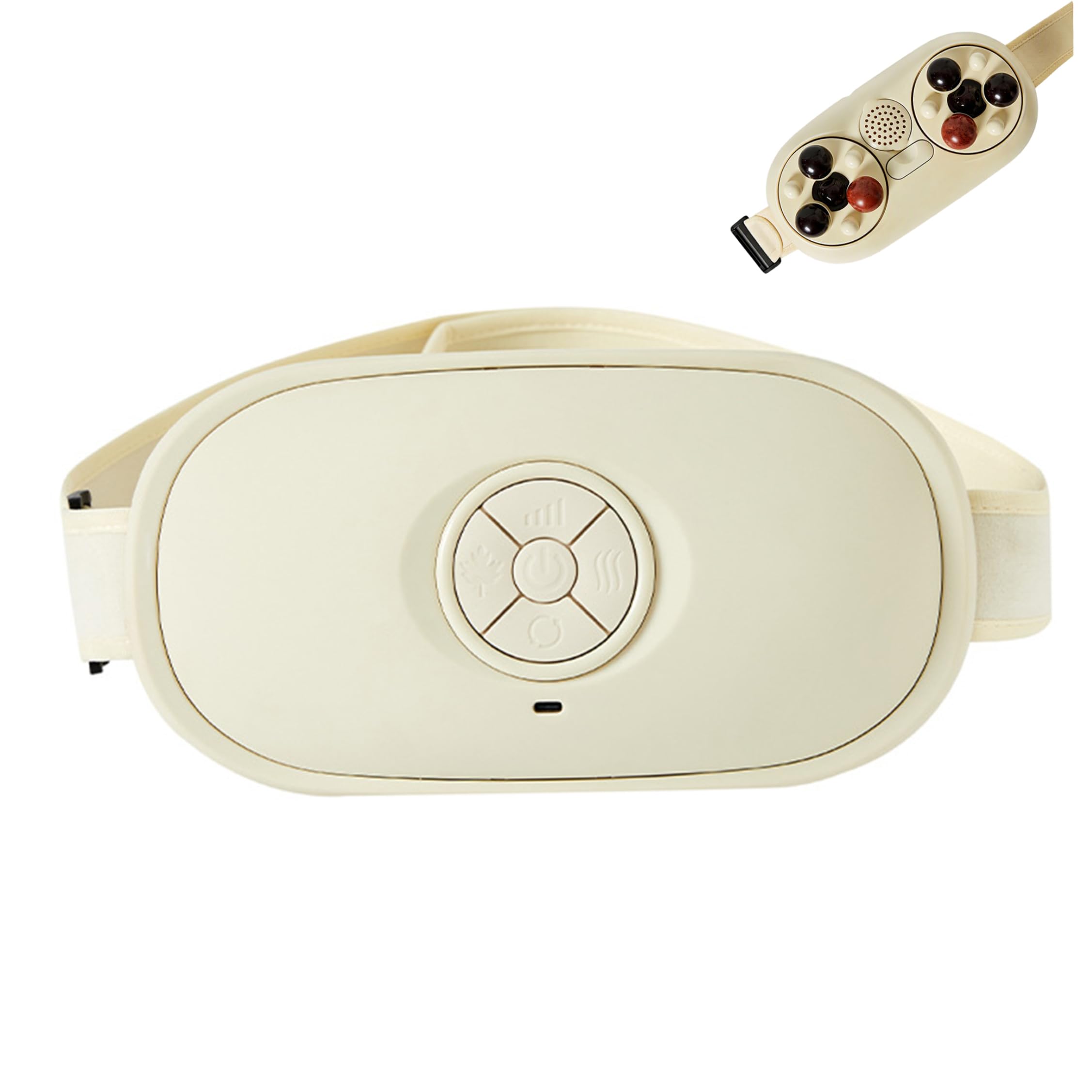 Massaggiatore addominale Massaggiatore per stomaco 3 in 1 con cintura regolabile, Beige
