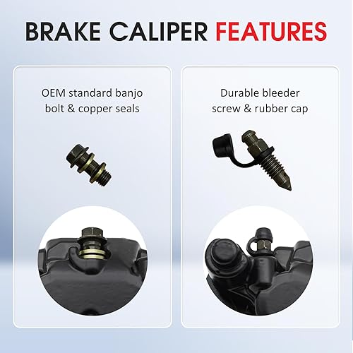 Miniatura 3 de M MATI Pinza de freno trasera derecha 705600859 para Can-Am Outlander 450 500 570 650 800 850 1000 Renegade 500 570 650 800 850 1000