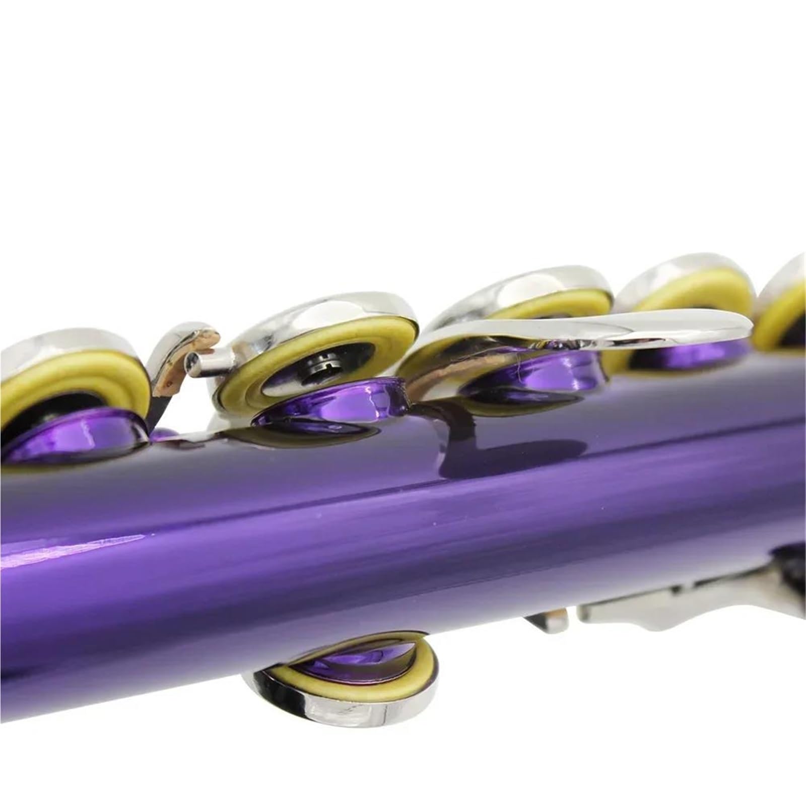 Flûte Performance Professionnelle Flûte À Ton C À 16 Trous Avec Clé E Instrument À Vent Professionnel Violet Clé Fermée Kit De Flûte À Tube En Cupronickel