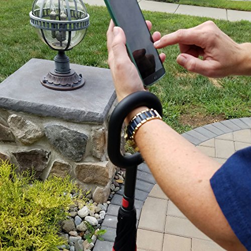 Kona Reverse Folding Umbrella ~ Inverted 60 MPH Windproof Travel Umbrella with Tote Bag, Ninja Grip Handle & Walking… - Image 7