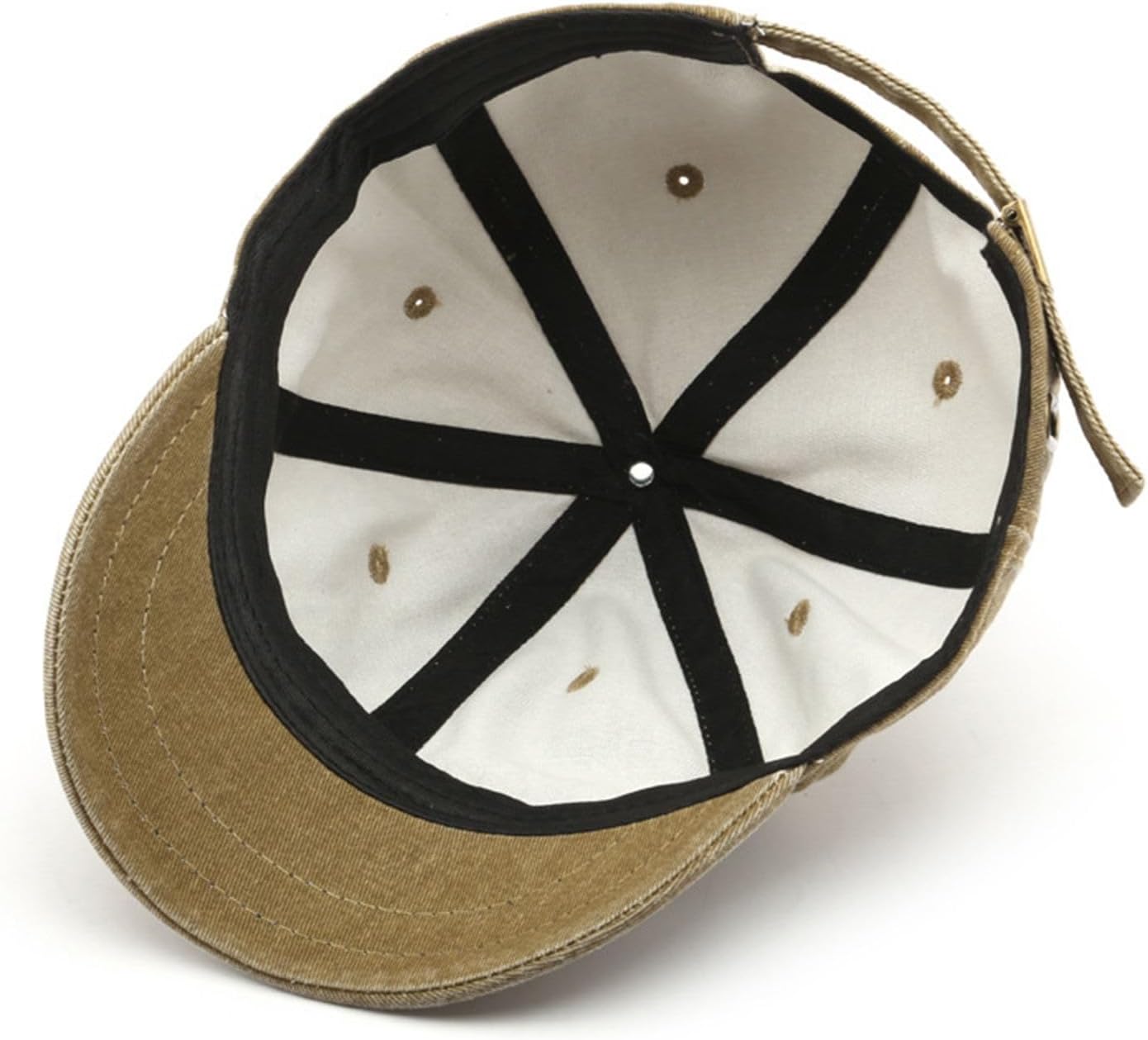 Short Brim Vintage Baseball Cap Adjustable Unstructured Washed Distressed Cotton Blank Dad Hat for Men & Women