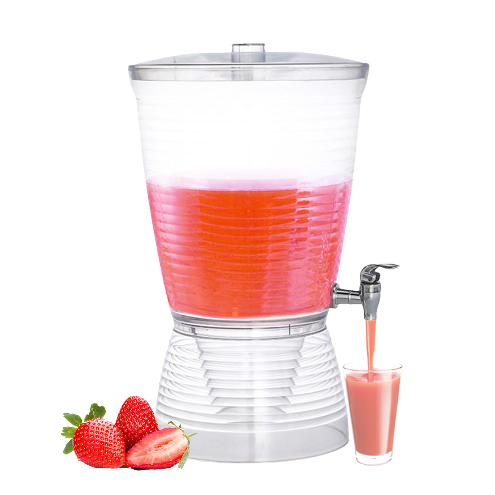 Dispensador De Bebidas Contenedor de , limonada, café, té | Dispensador Cócteles Limonada Té Vino Encimera Cocina Despensa Restaurante, Comercial, Y