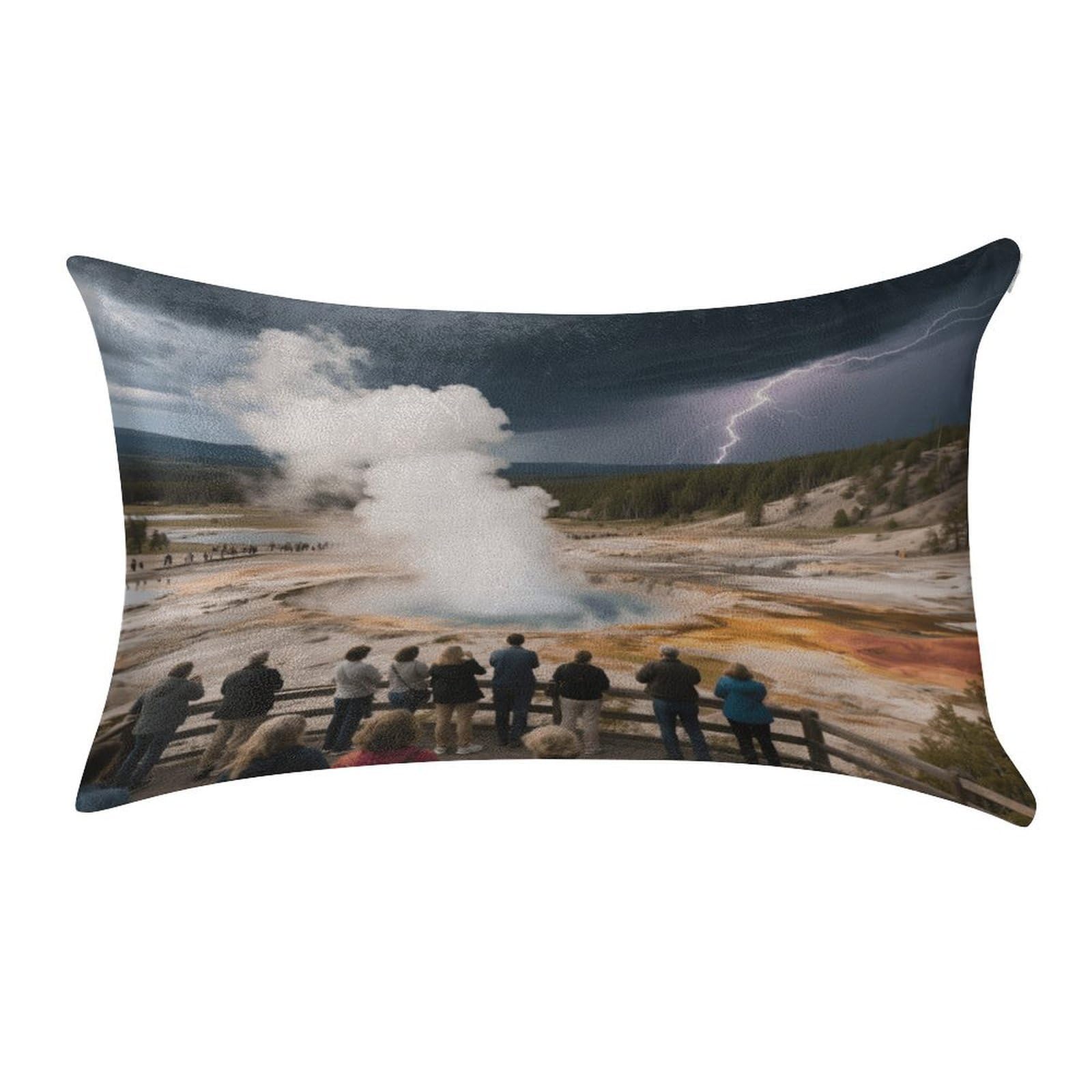 Fekiloot Style Geyser Geothermal Landscapes Pillow Covers Home Decor Pillow Cases