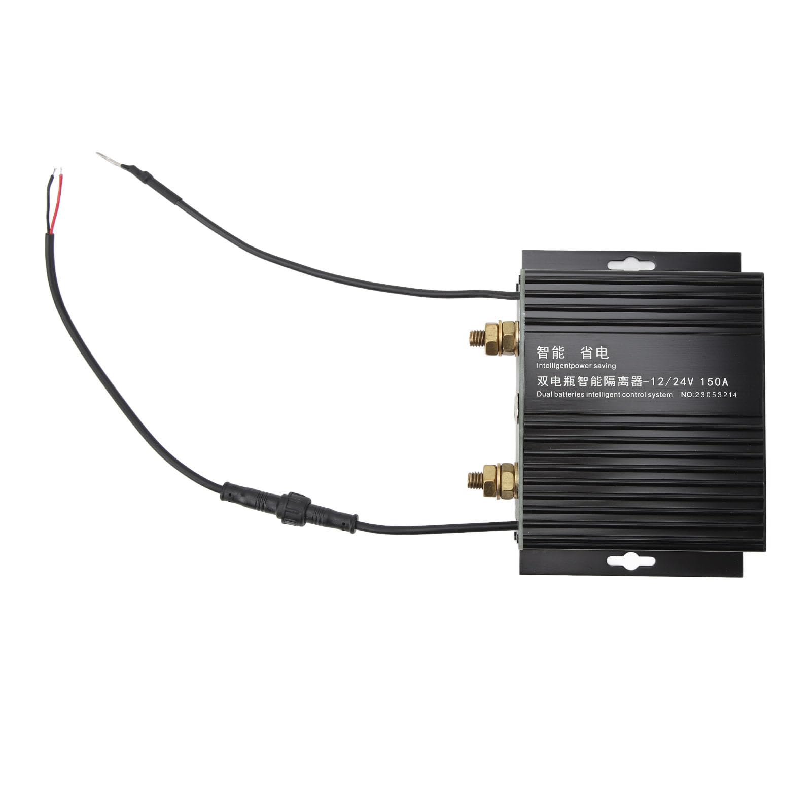 Cocoarm Aislador de BateríA Dual, Aislador de BateríA Inteligente de Metal 150 A 12 V 24 V LED relé Sensible Al Voltaje, Carga Bidireccional y Asistencia de Arranque para RV Barco Todoterreno Coche