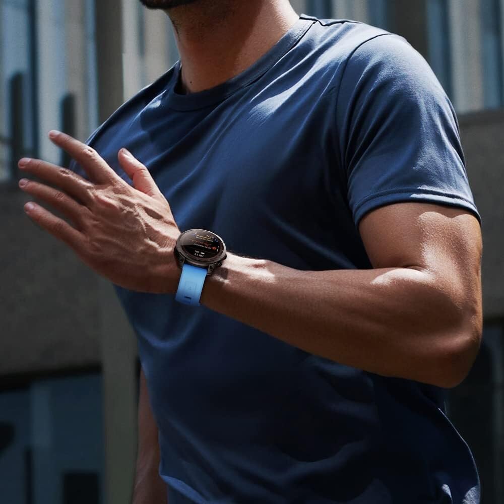 Pasek 22mm do zegarka Fenix ​​7/Fenix ​​6/Fenix ​​5 Quickfit Fenix ​​5 Plus silikonowy pasek na rękę Fenix ​​6 pro sportowy pasek do smartwatcha