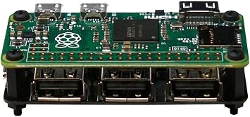 4-Port Stackable USB Hub HAT for Raspberry Pi Zero V1.3 (with Camera Connector) and Pi Zero W /2W (with Bluetooth & WiFi)