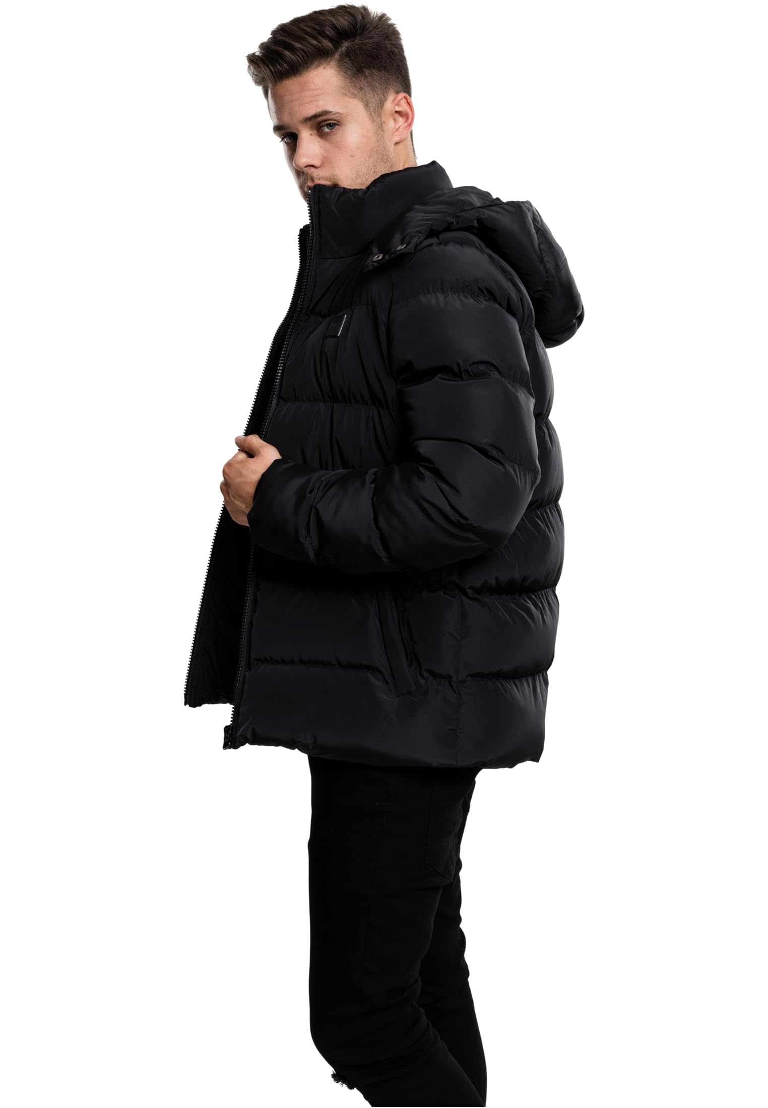 Urban Classics Herren Hooded Puffer Jacket