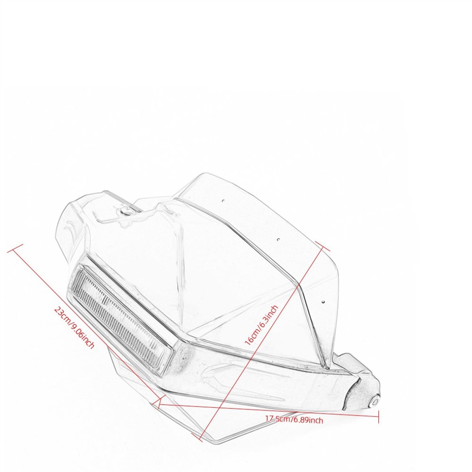 Componenti Moto Mano Guardie Dirt Bike Manubrio Per Yamaha Per SEROW 225/250 Con LED(Titanium color)
