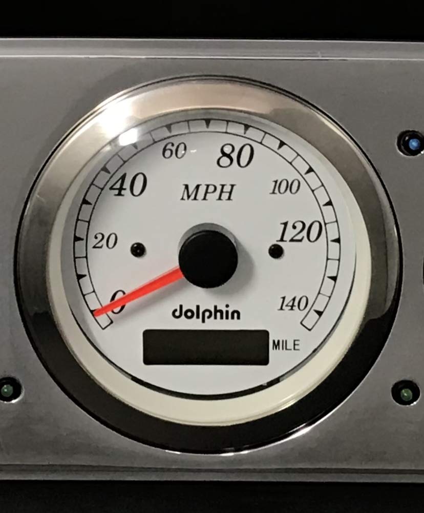 Dolphin Gauges Compatible 1960-1963 Ford Falcon GPS Gauge Dash Cluster Panel Set White