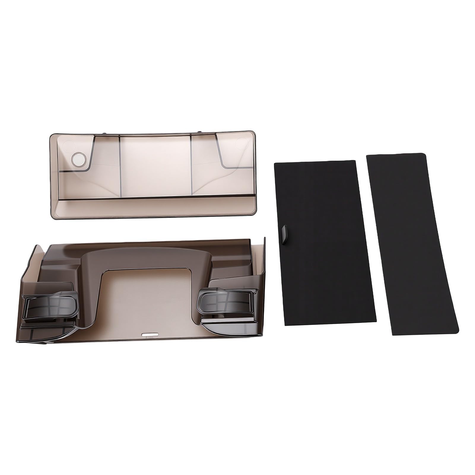 Tbest Vassoio Organizer sotto Schermo, Contenitore con Apertura e Chiusura Magnetica for Scrivania e Monitor | Tappetini antiscivolo in ABS e silicone, ricambio per 3 Y Juniper 2025