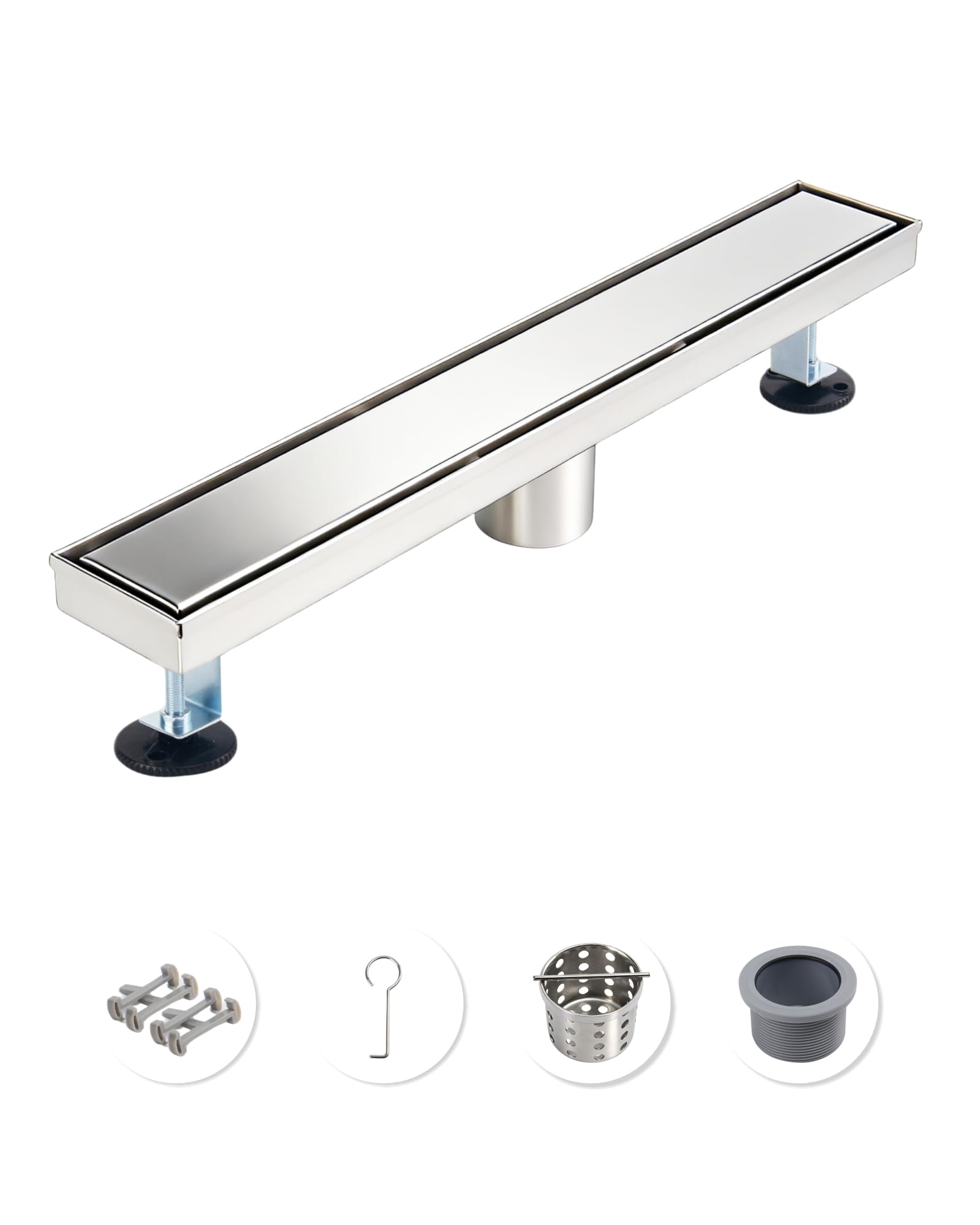 18 Inch Brushed Stainless Steel Linear Shower Drain