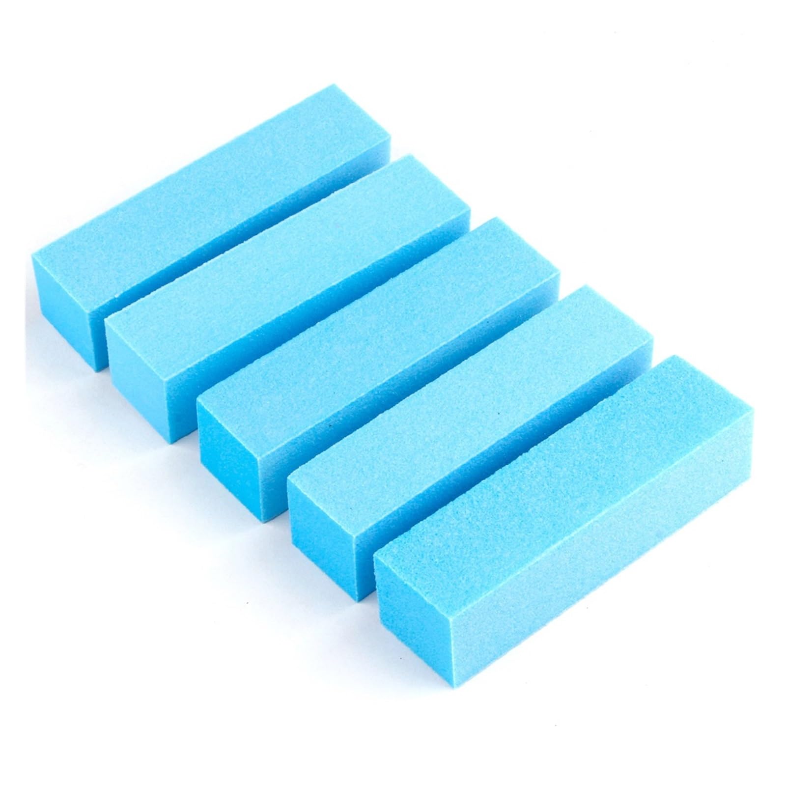 5/10 pezzi Lima for unghie professionale Blocco lucidante for manicure e pedicure Lime for levigatura Spugna lucidante Accessori for nail art(10pcs Blue)