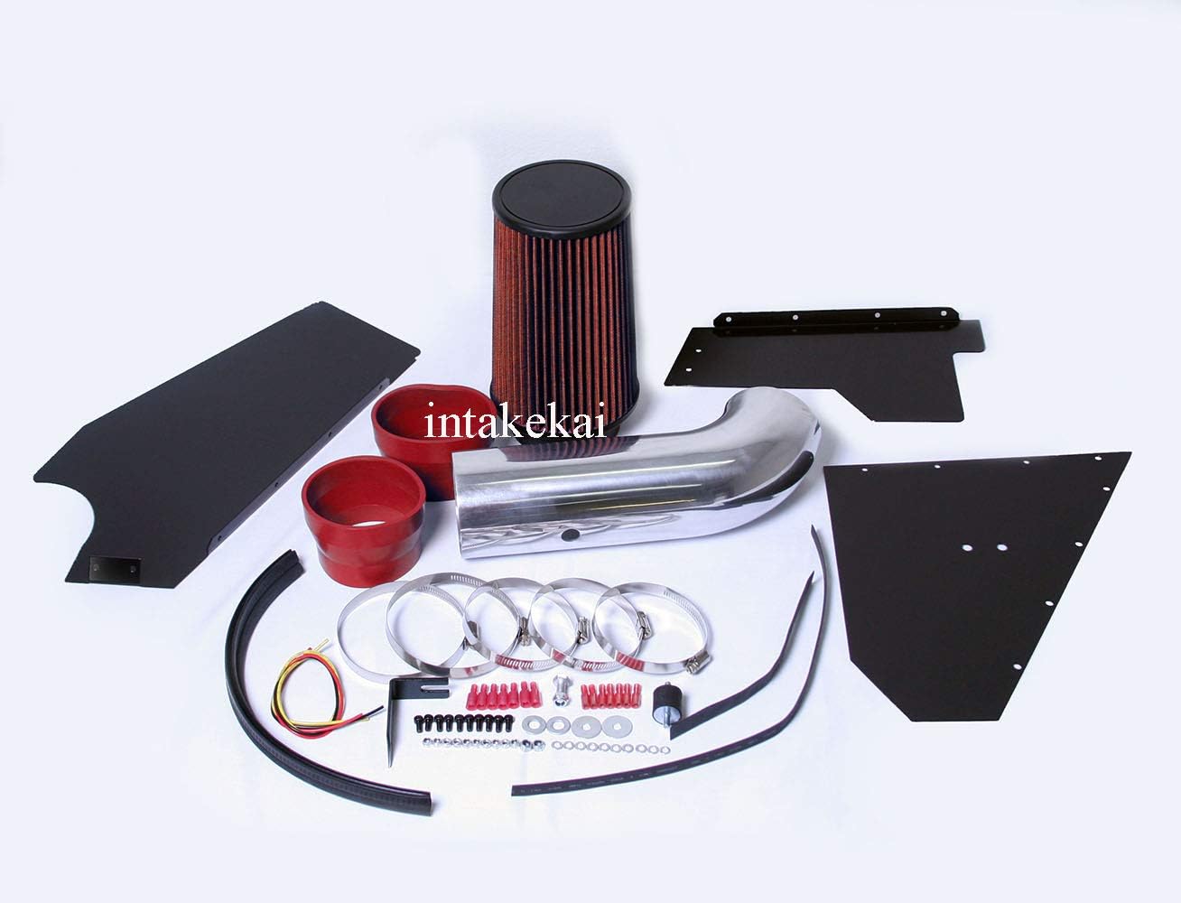 INTAKEKAI Performance Air Intake (Compatible with 96-99 Chevrolet/GMC Pickup 5.0L / 96-20 Chevrolet GMC Pickup Chevrolet Tahoe/Suburban GMC Yukon 5.7l models) (RED)