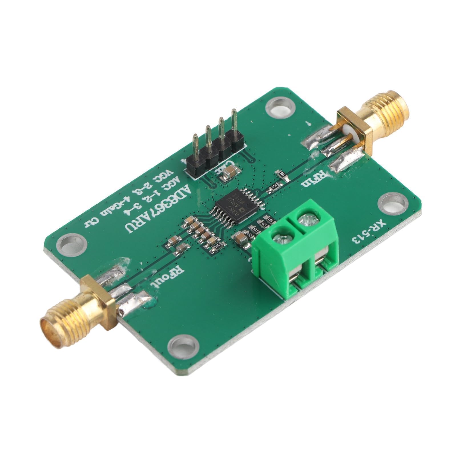 Amplificatore IF, Amplificatore a frequenza intermedia,Guadagno automatico 45 dB Controllo PCB Amplificatore IF da 0,1 a 500 MHz banda larga a radiofrequenza basso rumore per ricevitore 2,7-5,5 V